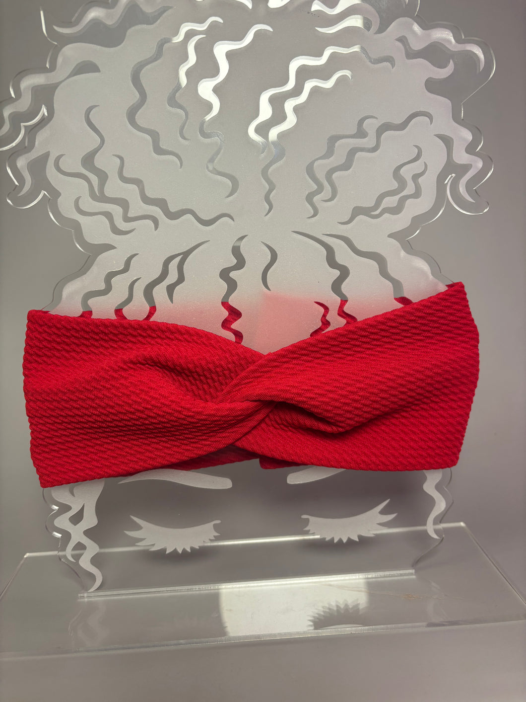 Red Twisted Front Headband