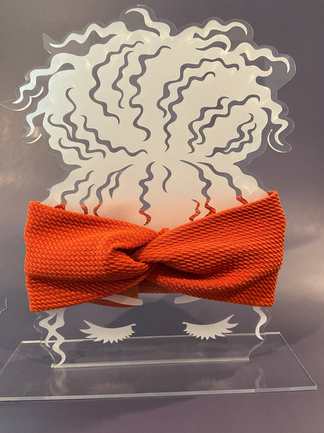 Burnt Orange Twisted Front Headband