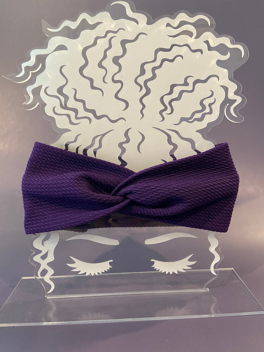 Purple Passion Twisted Front Headband